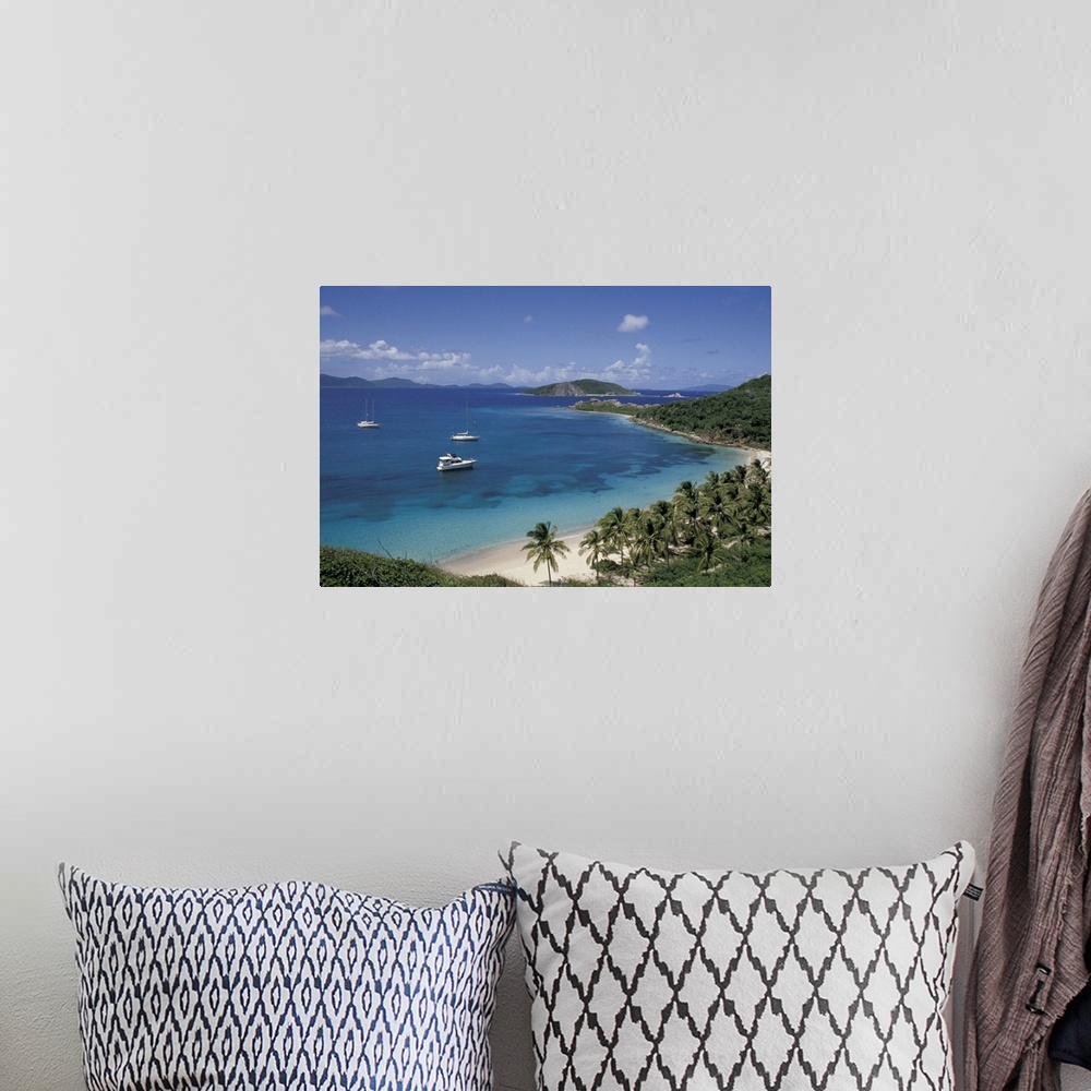 A bohemian room featuring Caribbean, British Virgin Islands.View of Peter Island