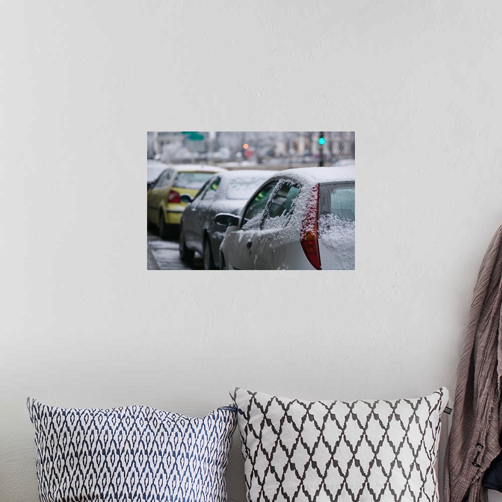 A bohemian room featuring France, French Alps (Isere), Grenoble, Snow Covered Cars