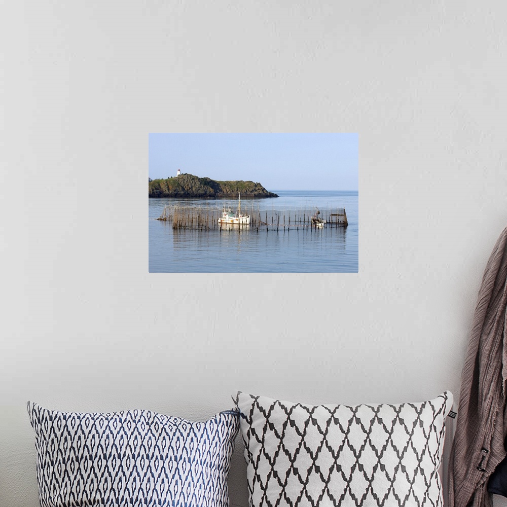 A bohemian room featuring Herring Weir and Swallow Tail Lighthouse, Grand Manan Island, New Brunswick, Canada