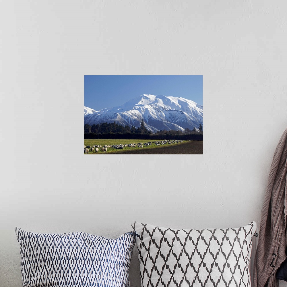 A bohemian room featuring Mount Hutt, Mid Canterbury, South Island, New Zealand