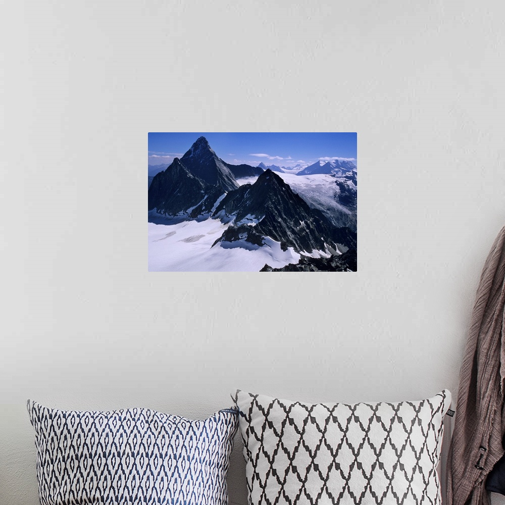 A bohemian room featuring Mount Sir Donald (left) viewed from Avalanche Peak in the Columbia Mountains of Glacier National ...