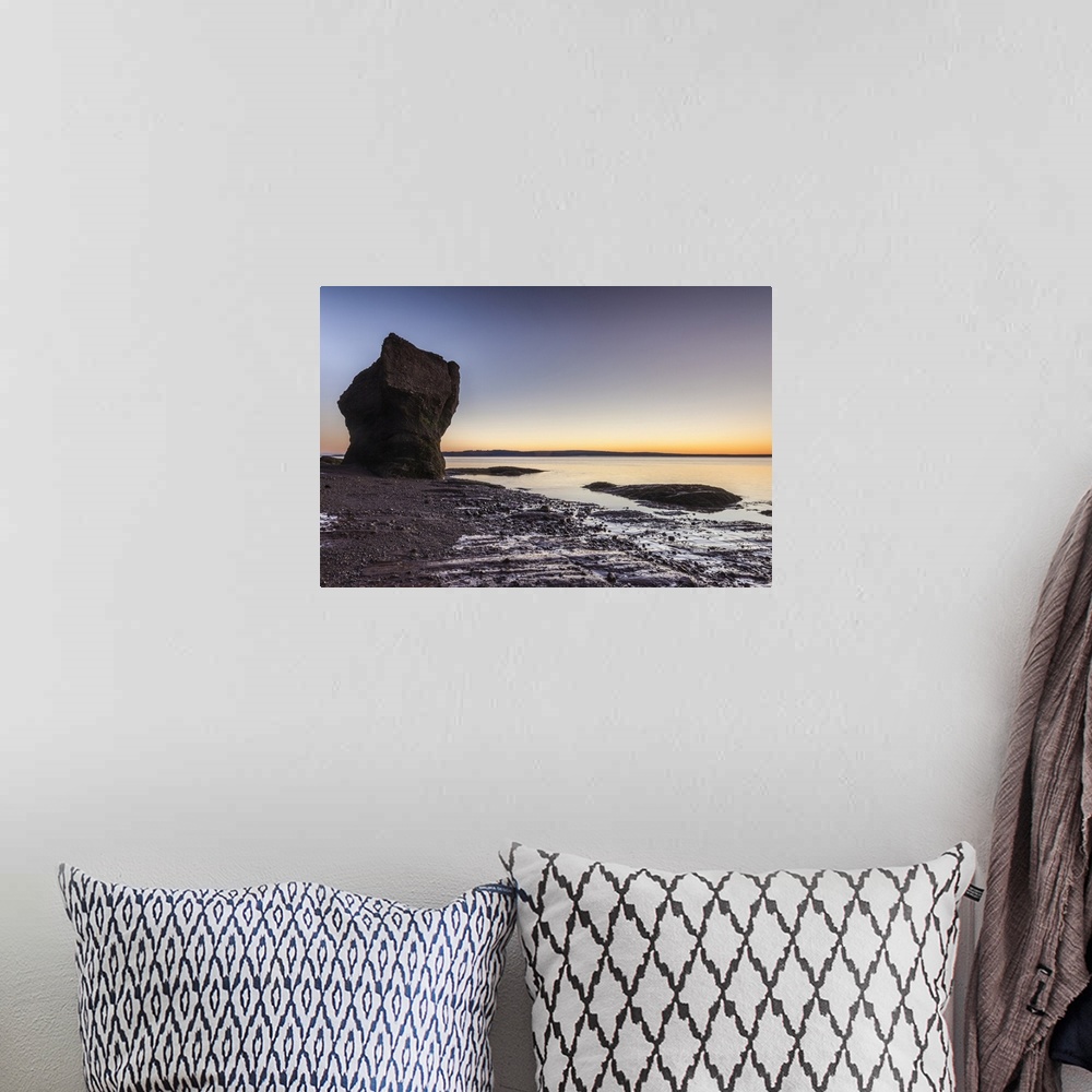 A bohemian room featuring New Brunswick, Hopewell Rocks, Flowerpot Rocks Formed By The Tides Of The Bay Of Fundy