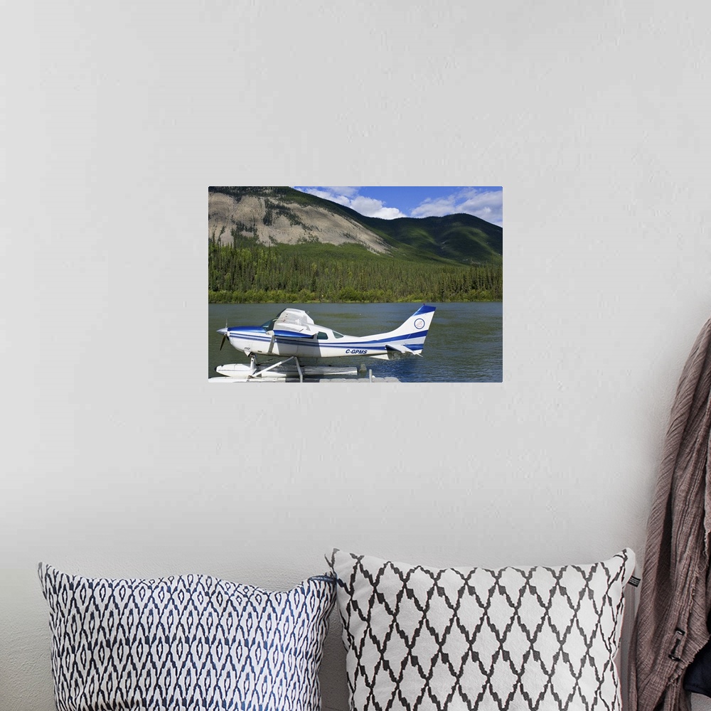 A bohemian room featuring Northwest Territories, Canada. Float plane in Nahanni National Park Reserve.