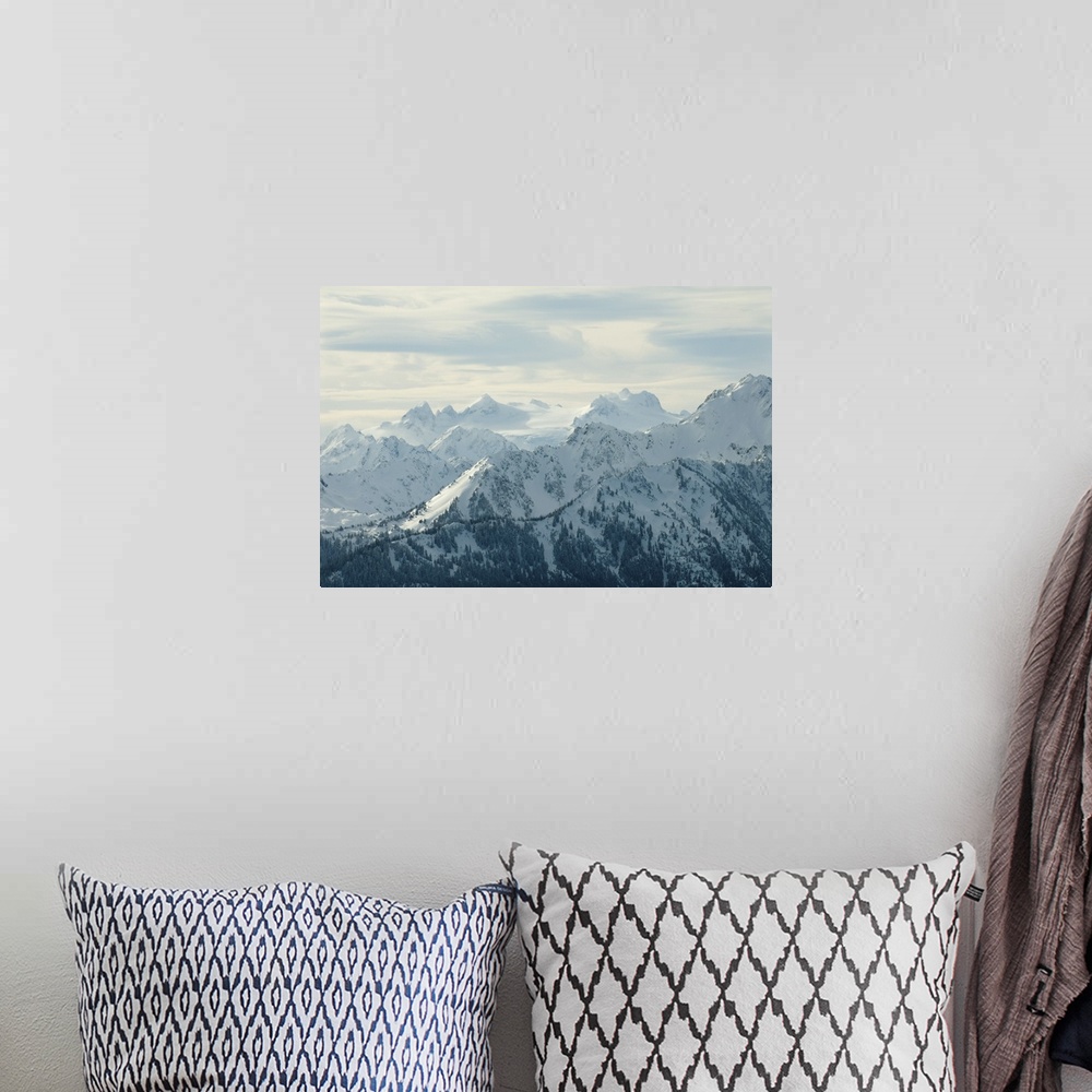 A bohemian room featuring Washington, Olympic National Park.  Olympic Mountains viewed from Hurricane Ridge. Mount Olympus ...