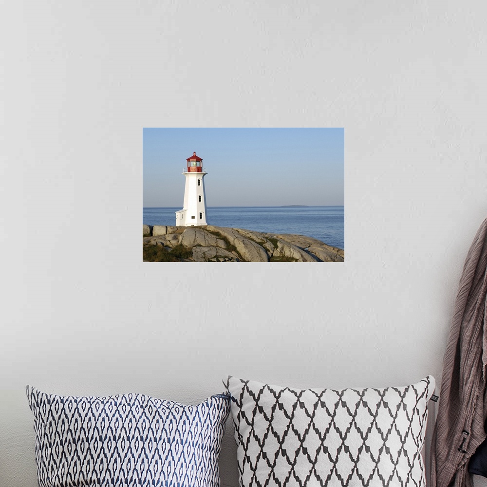 A bohemian room featuring Peggy's Point Lighthouse,Peggy's Cove, Nova Scotia, Canada