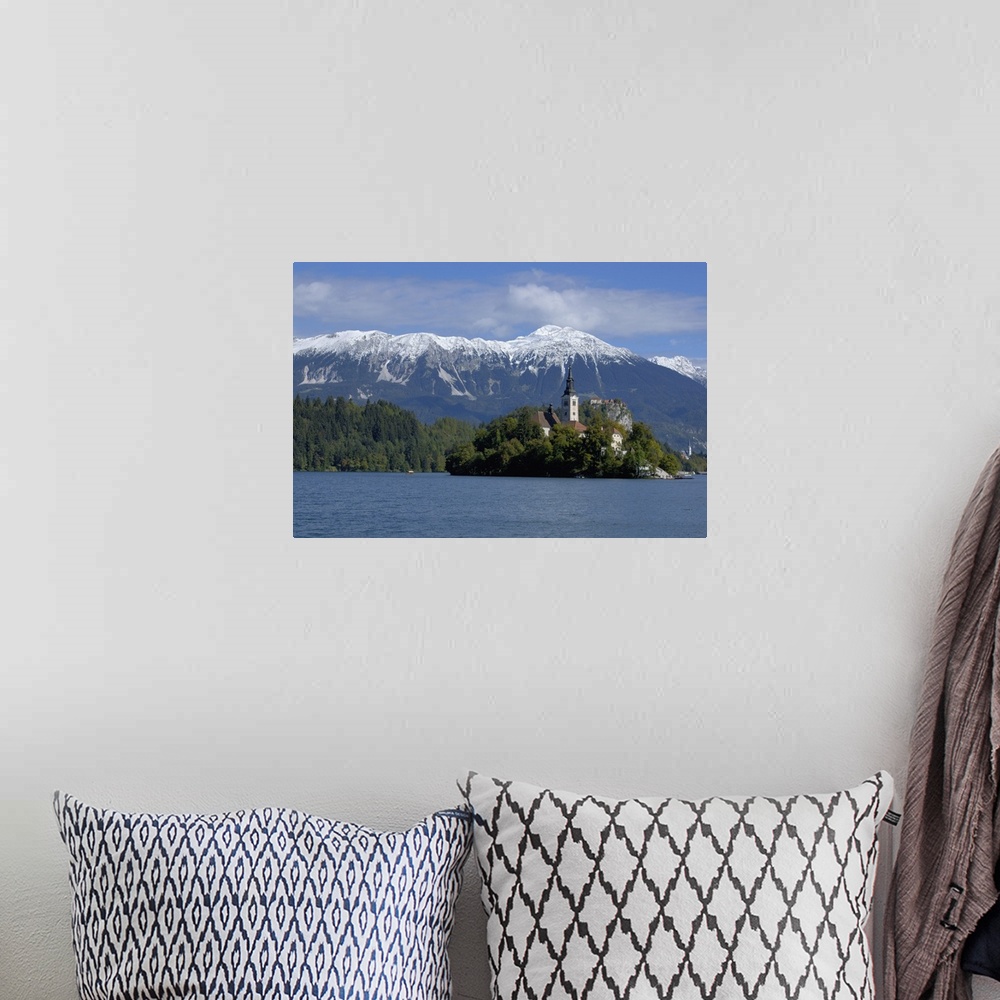 A bohemian room featuring Slovenia, Bled, Lake Bled, Bled Island, Bled Castle and Julian Alps