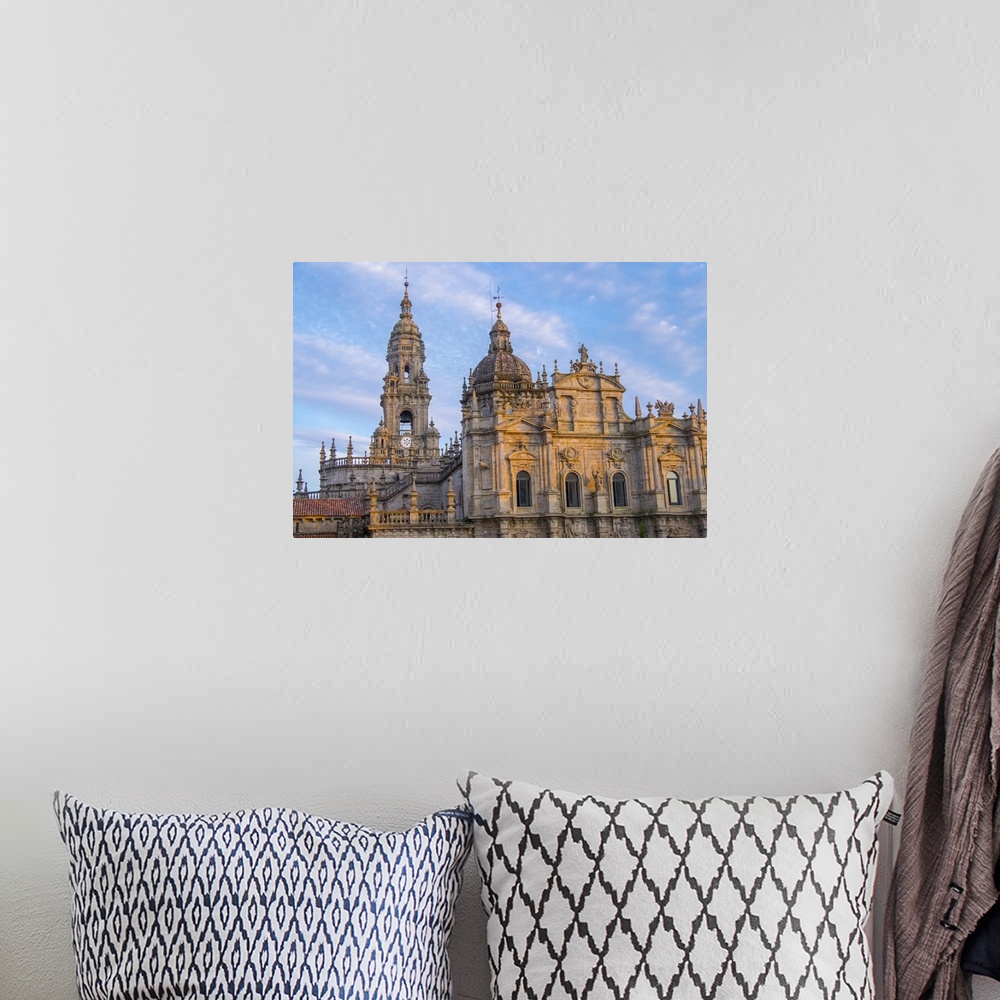 A bohemian room featuring Spain, Santiago de Compostela. Cathedral of Santiago de Compostela and the Way of Saint James.