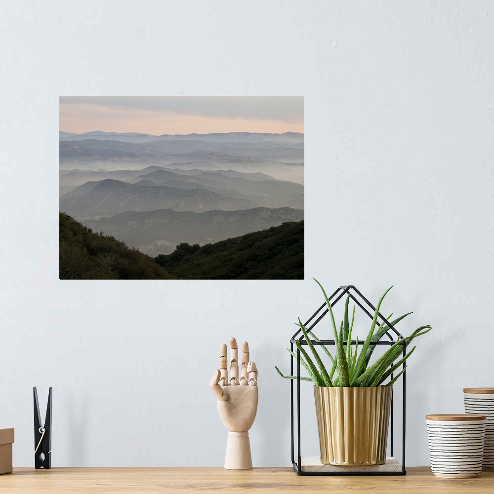 A bohemian room featuring Sunrise, Santa Monica Mountains National Recreation Area, California.
