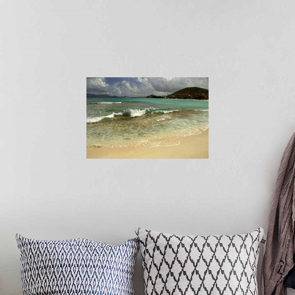 A bohemian room featuring Caribbean, U.S. Virgin Islands, St.Thomas, St. John Bay, Sapphire Beach. View of Sapphire Beach R...
