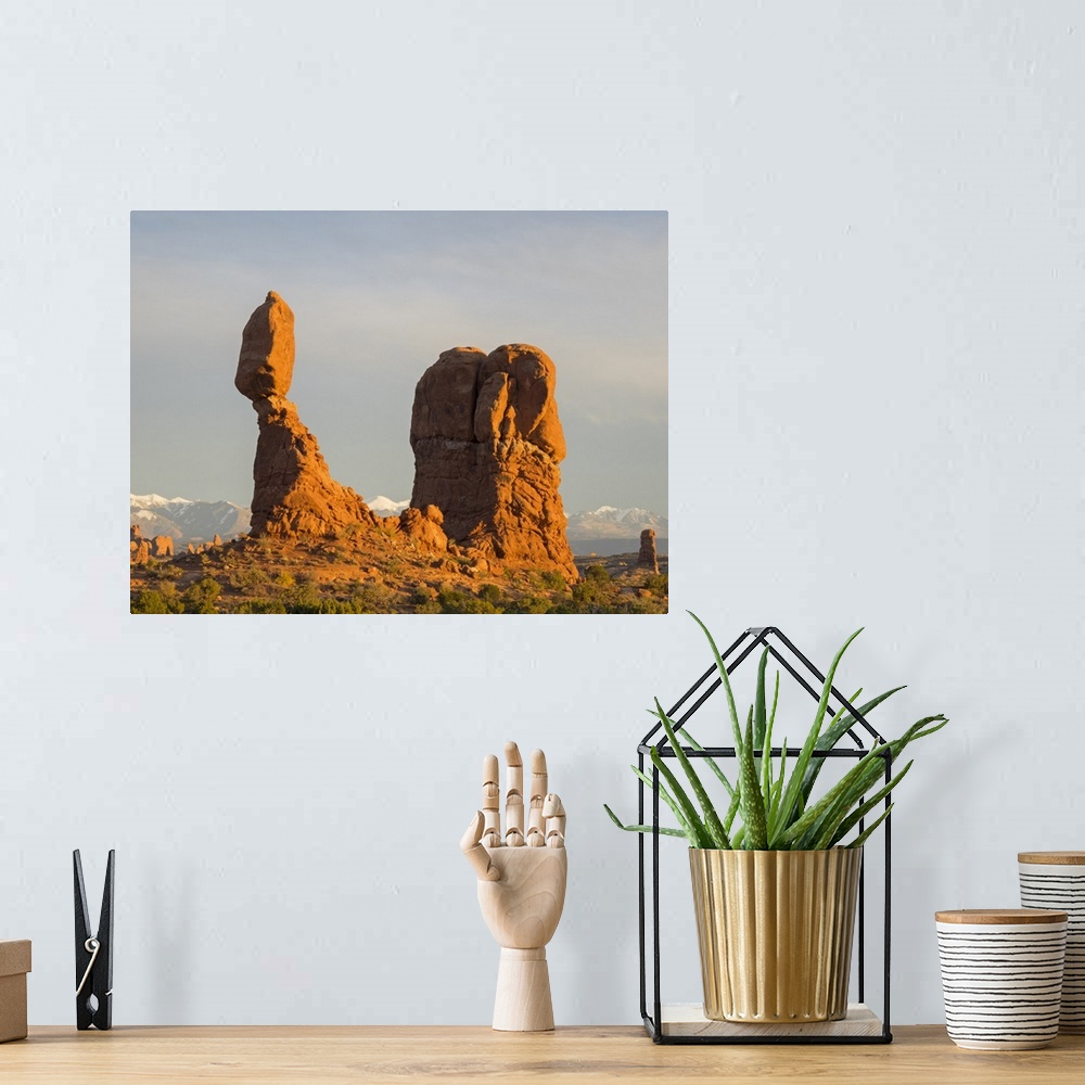 A bohemian room featuring USA, Utah. Arches National Park, Balanced Rock