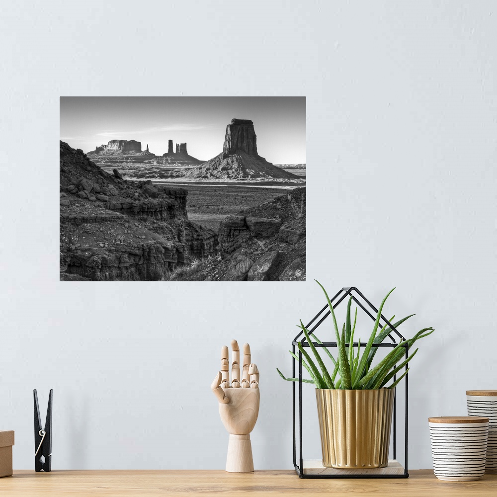 A bohemian room featuring USA, Utah, Monument Valley Navajo Tribal Park, View of buttes