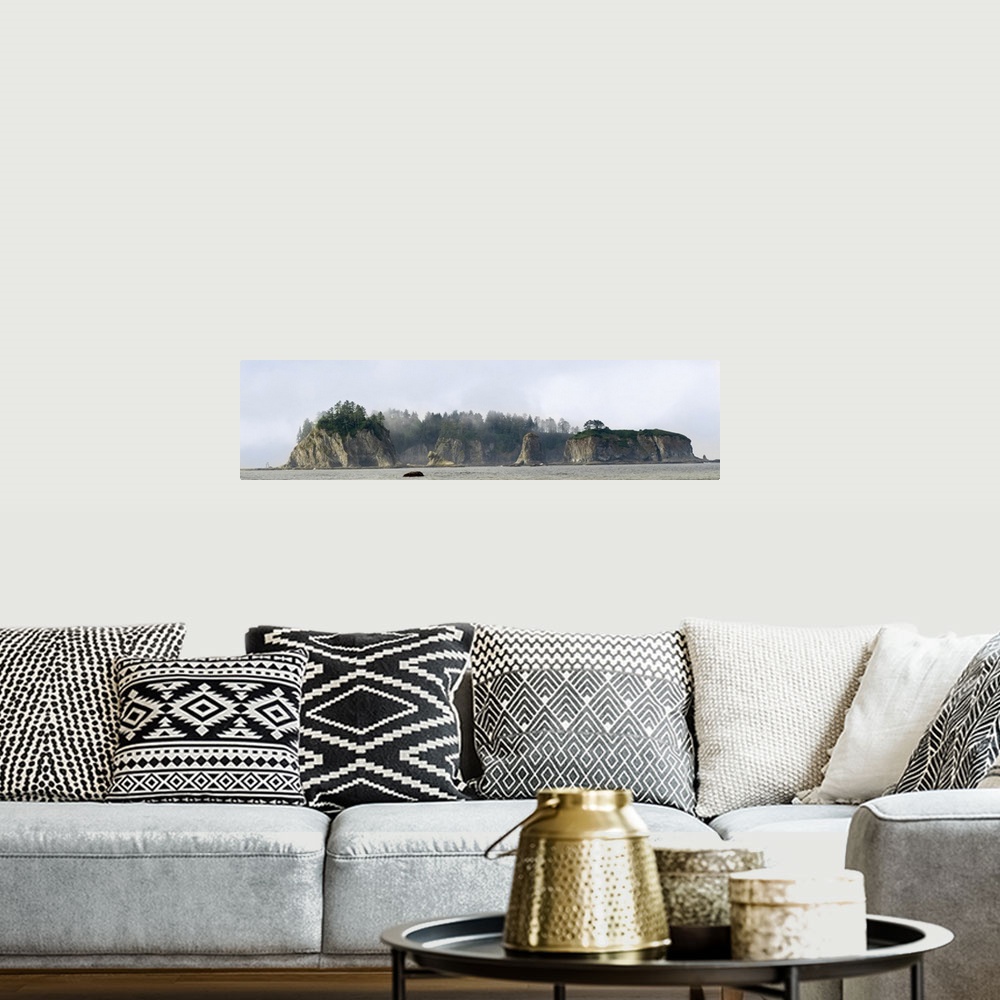 A bohemian room featuring Washington State, Olympic National Park, Rialto Beach. James Island. United States, Washington St...