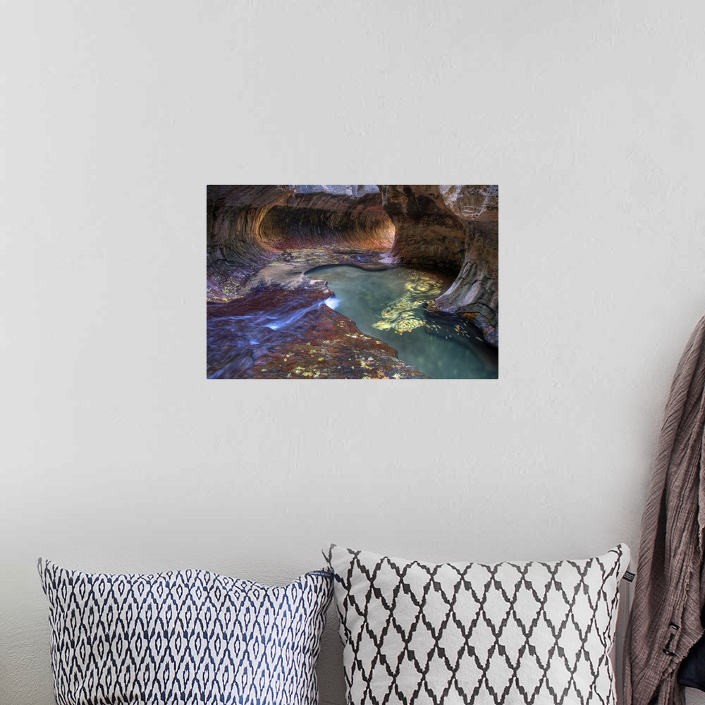 A bohemian room featuring Zion National Park, The Subway, Left Fork of North Creek, Utah.