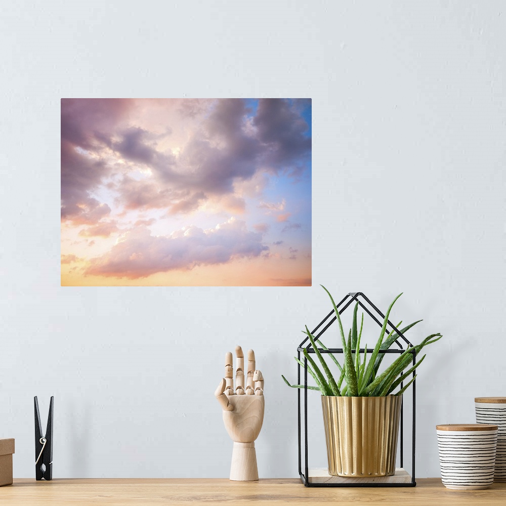 A bohemian room featuring Cloudy Sunset