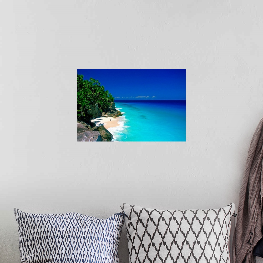 A bohemian room featuring Africa, Seychelles, Fregate island, beach