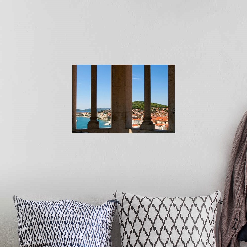 A bohemian room featuring Croatia, Dalmatia, View of the town from the bell tower of the cathedral