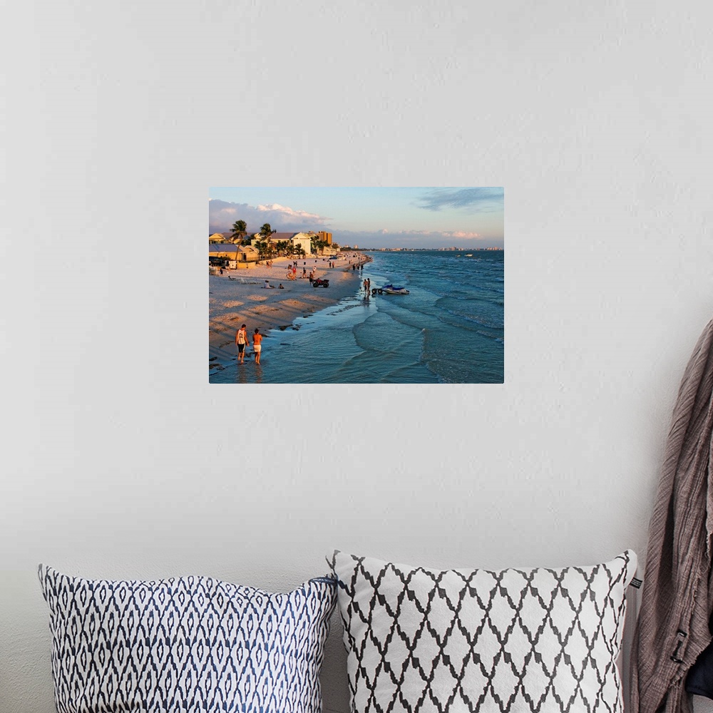 A bohemian room featuring United States, USA, Florida, Fort Myers beach, The beach at sunset