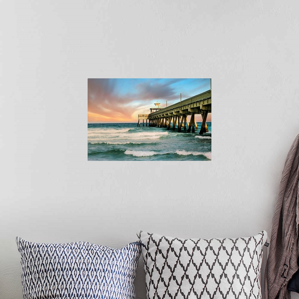 A bohemian room featuring Florida, South Florida, Pompano Beach Pier.