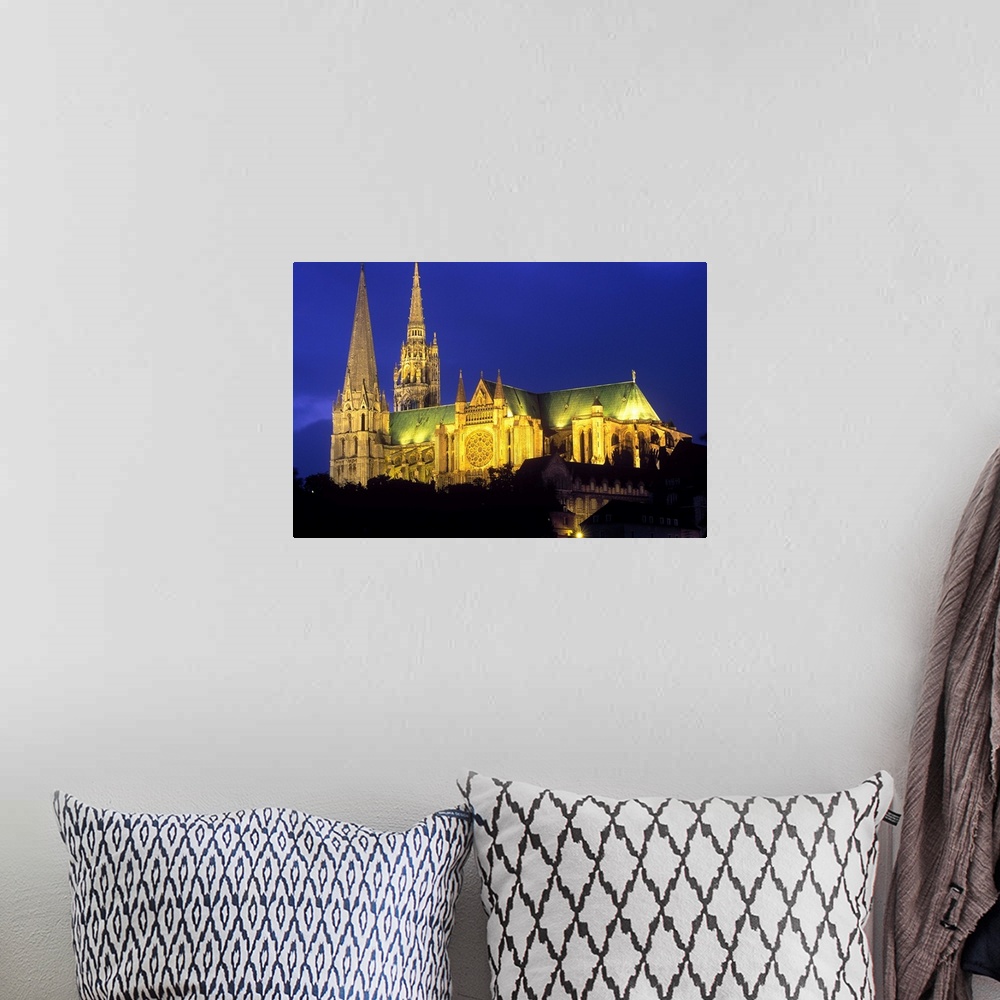 A bohemian room featuring France, Centre, Chartres, The Cathedral of Notre Dame