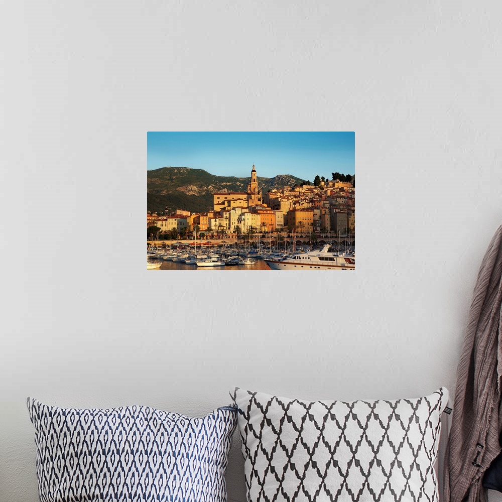 A bohemian room featuring France, Provence-Alpes-Cote d'Azur, Menton, St Michel basilica