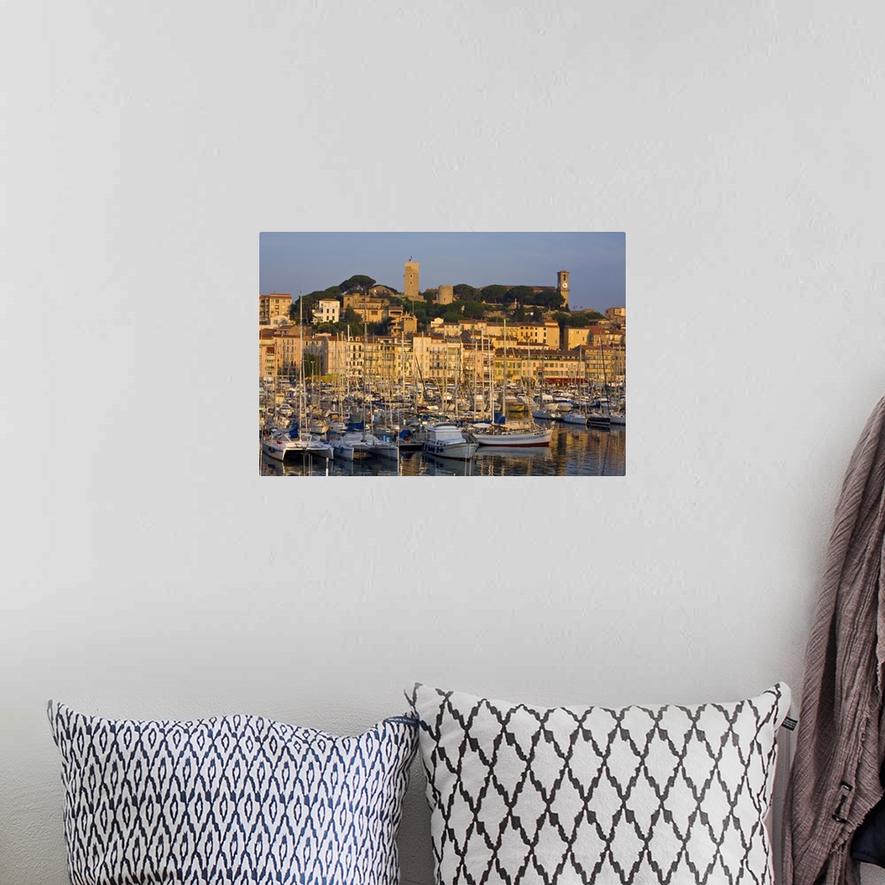A bohemian room featuring France, Provence-Alpes-Cote d'Azur, morning light illuminates the Vieux Port
