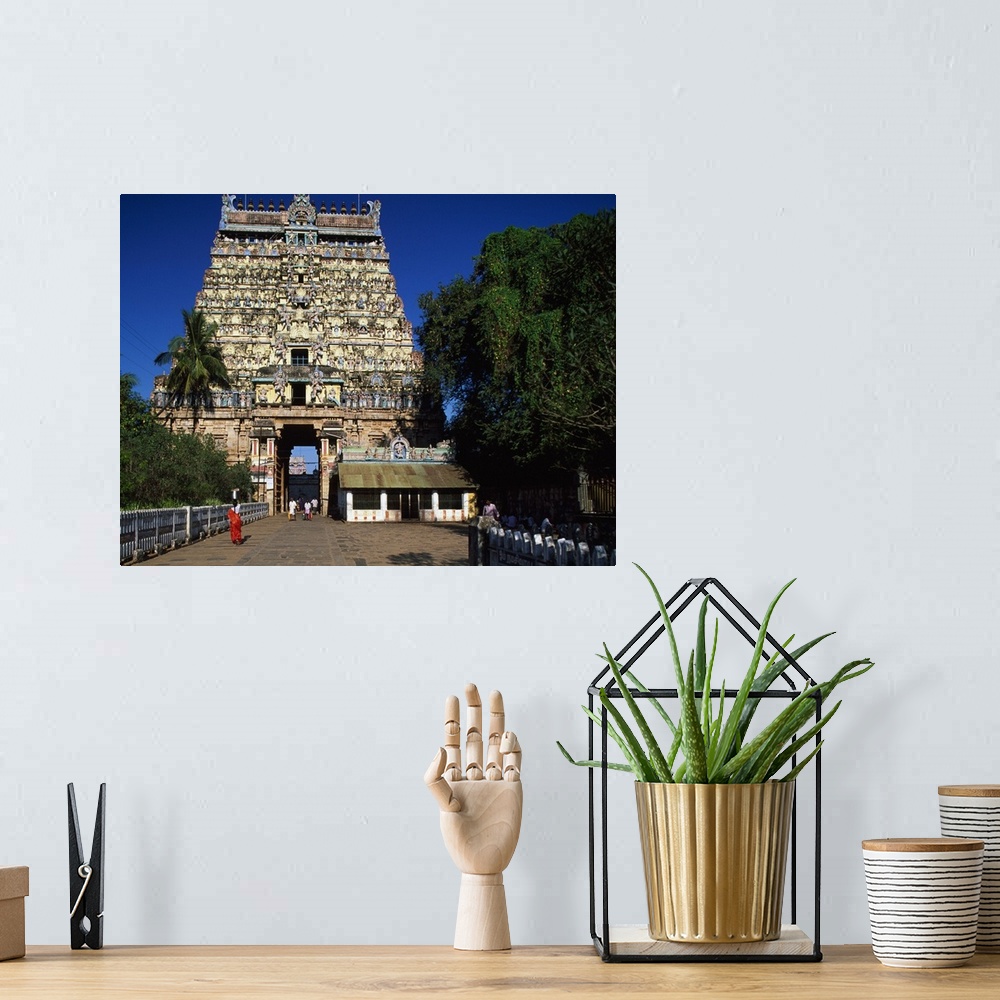 A bohemian room featuring India, Tamil Nadu, Chidambaram, Nataraja Temple, West Gopuram