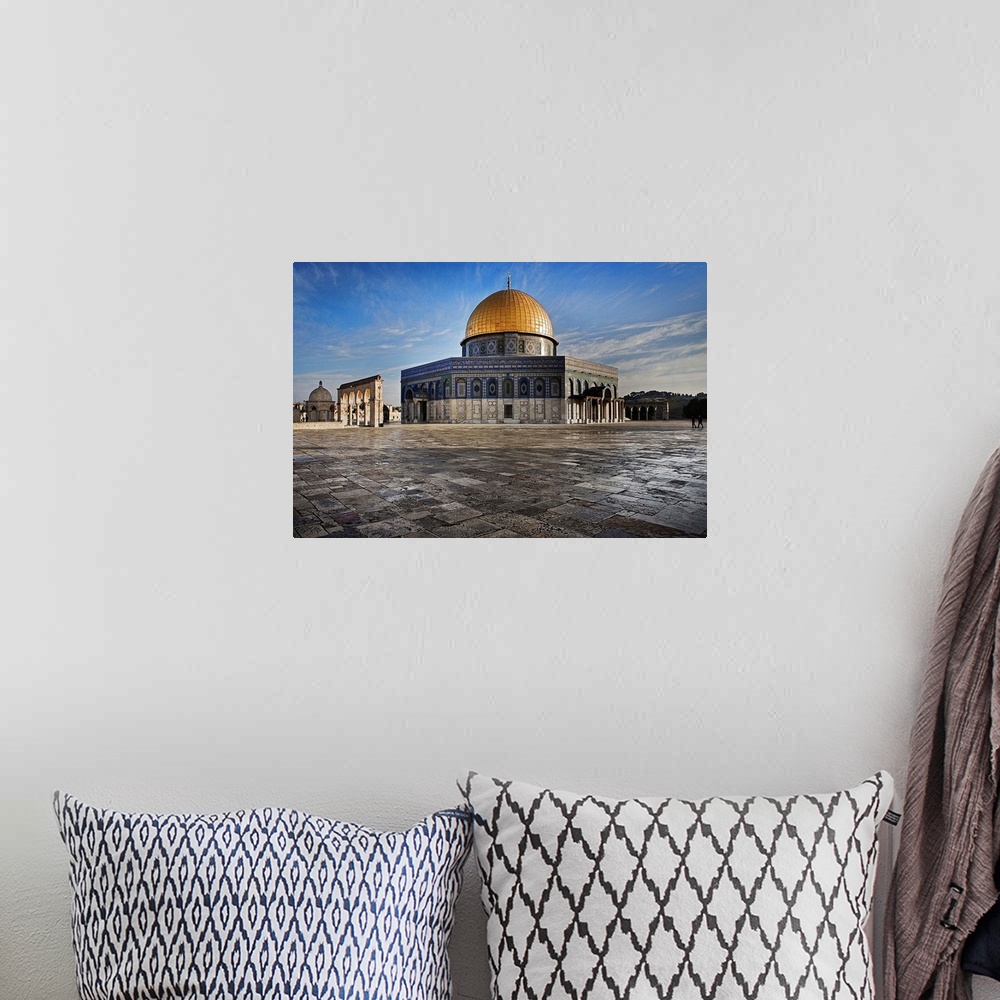 A bohemian room featuring Israel, Jerusalem, Dome of the Rock