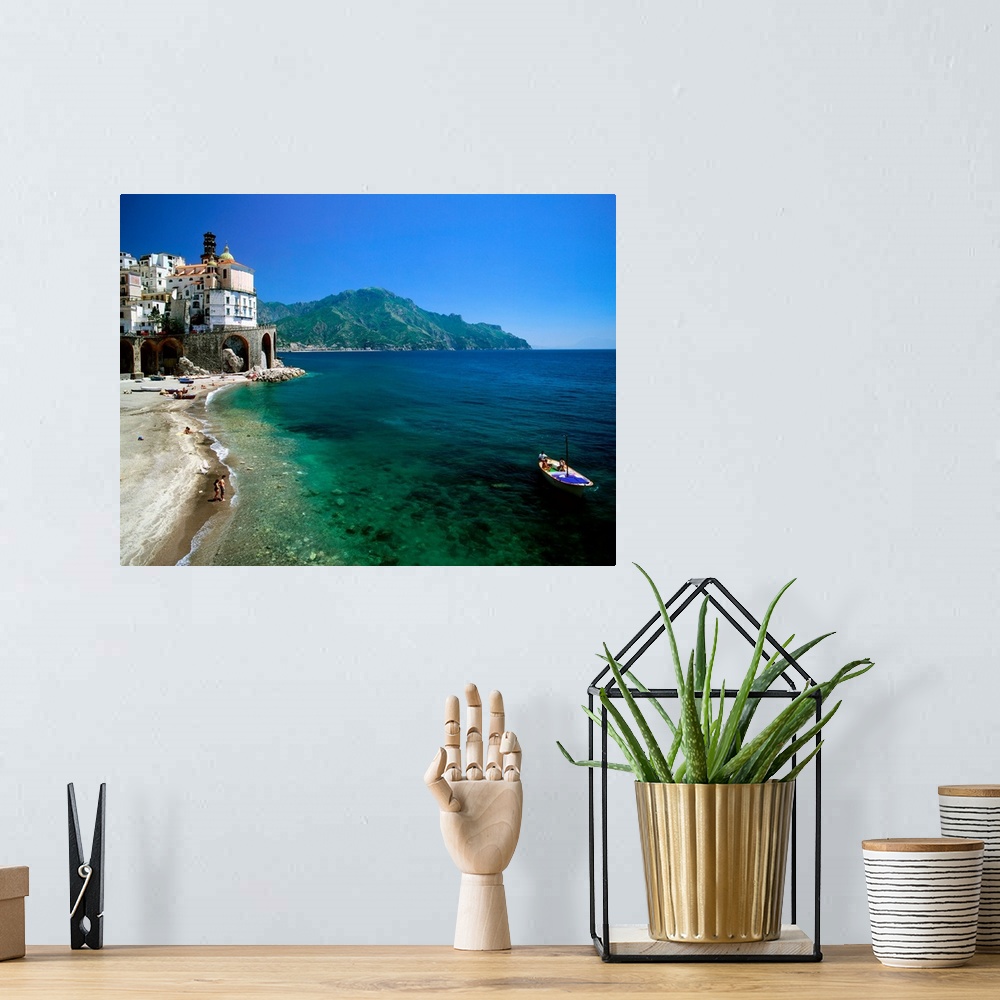 A bohemian room featuring Italy, Campania, Atrani, Amalfi coast