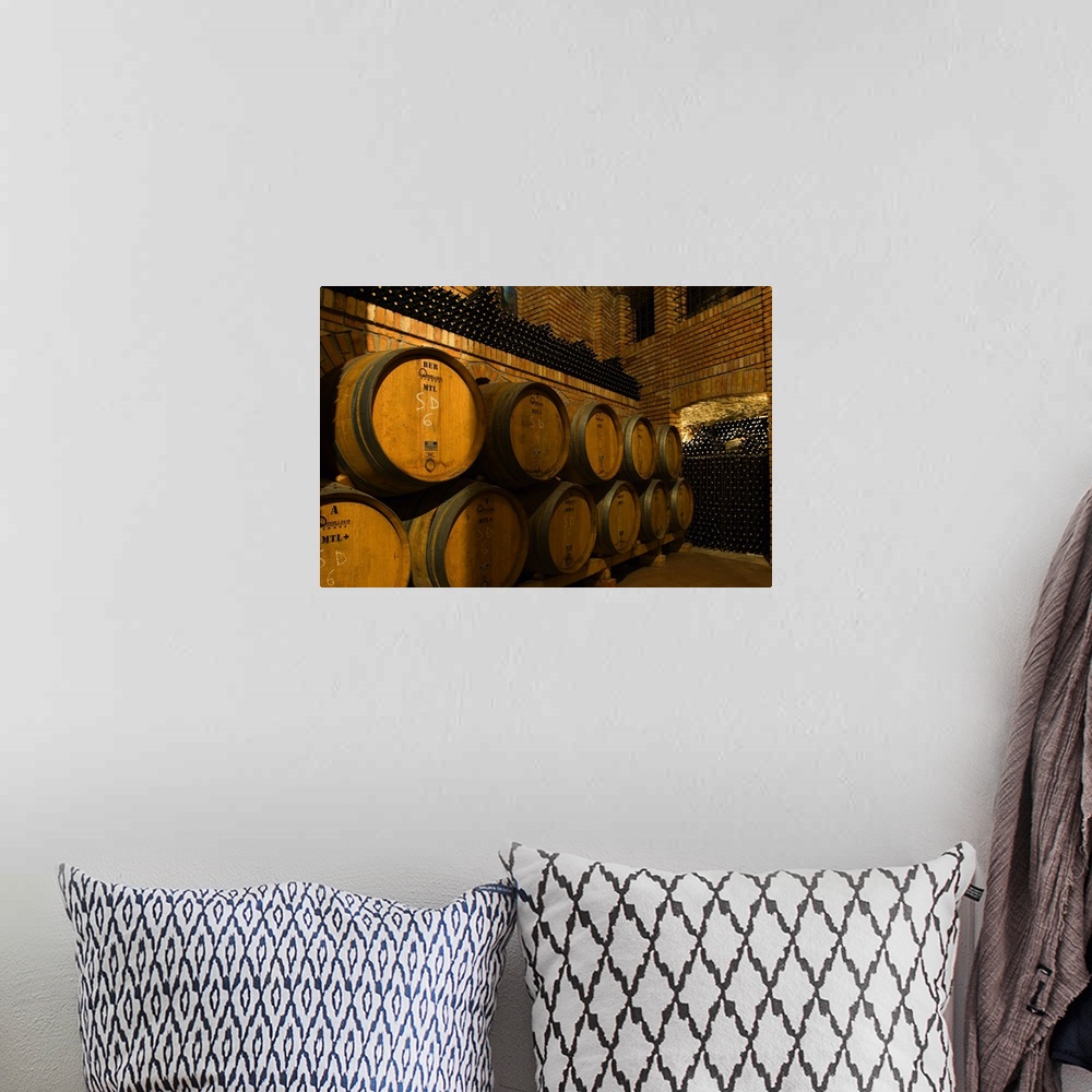 A bohemian room featuring Italy, Campania, Taurasi, Avellino district, Wine cellar