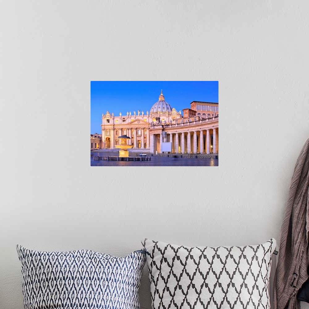 A bohemian room featuring Italy, Latium, Vatican City, Rome, St Peter's Square, St Peter's Basilica
