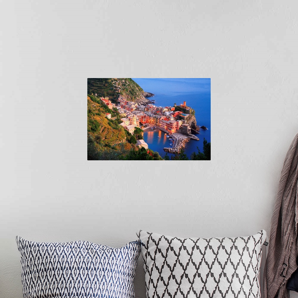 A bohemian room featuring Italy, Liguria, Mediterranean area, Ligurian Riviera, Parco Nazionale delle Cinque Terre, La Spez...