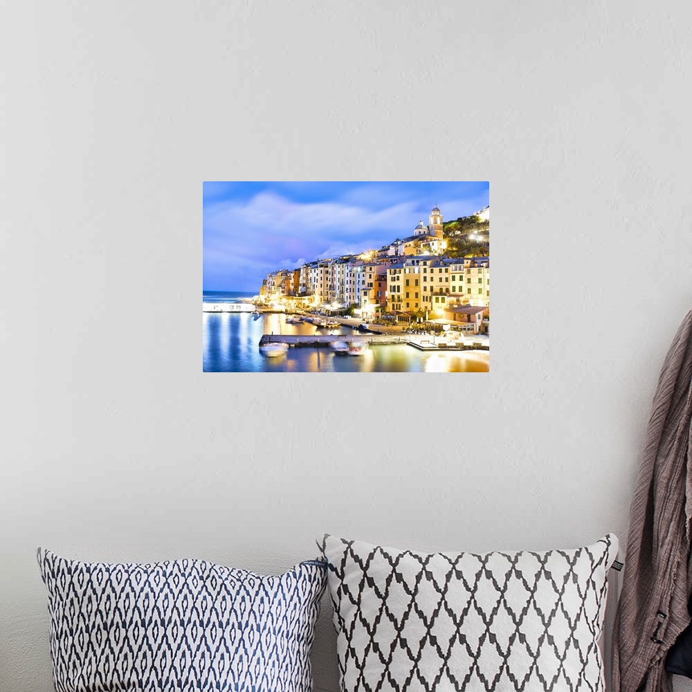 A bohemian room featuring Italy, Liguria, La Spezia district, Riviera di Levante, Portovenere, Mediterranean sea, Ligurian ...