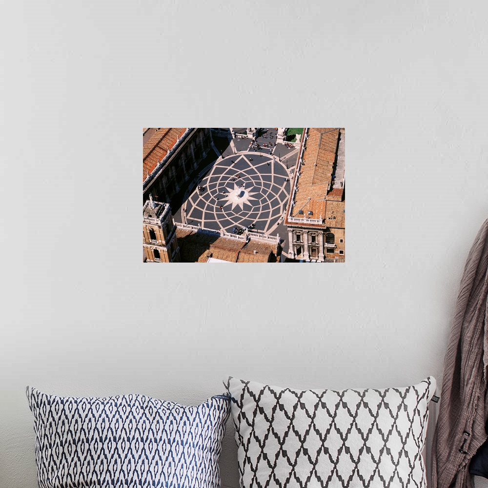 A bohemian room featuring Italy, Rome, Campidoglio, aerial view