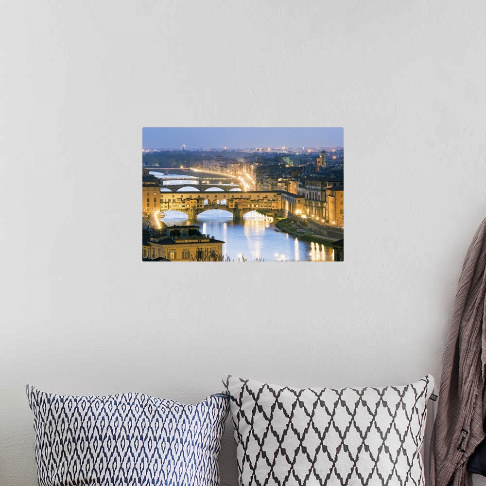 A bohemian room featuring Italy, Tuscany, Florence, Ponte Vecchio, Mediterranean area, Firenze district, Travel Destination...
