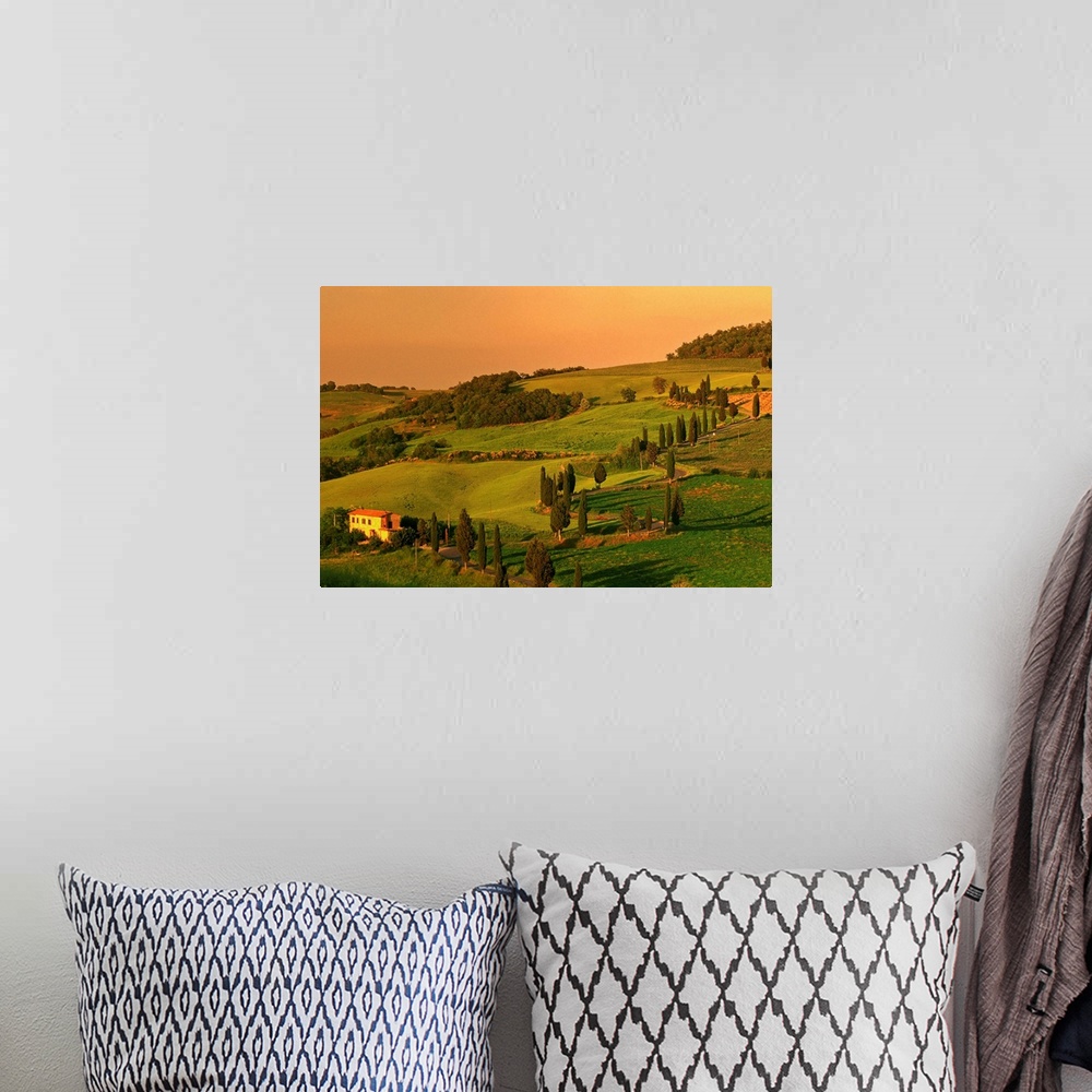 A bohemian room featuring Italy, Tuscany, Landscape