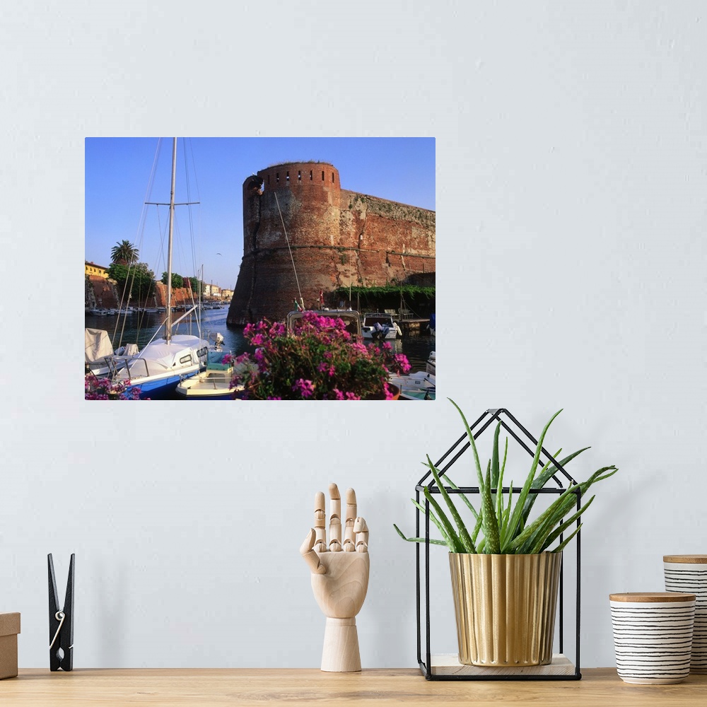 A bohemian room featuring Italy, Tuscany, Livorno, Porto Mediceo, Fortezza Vecchia