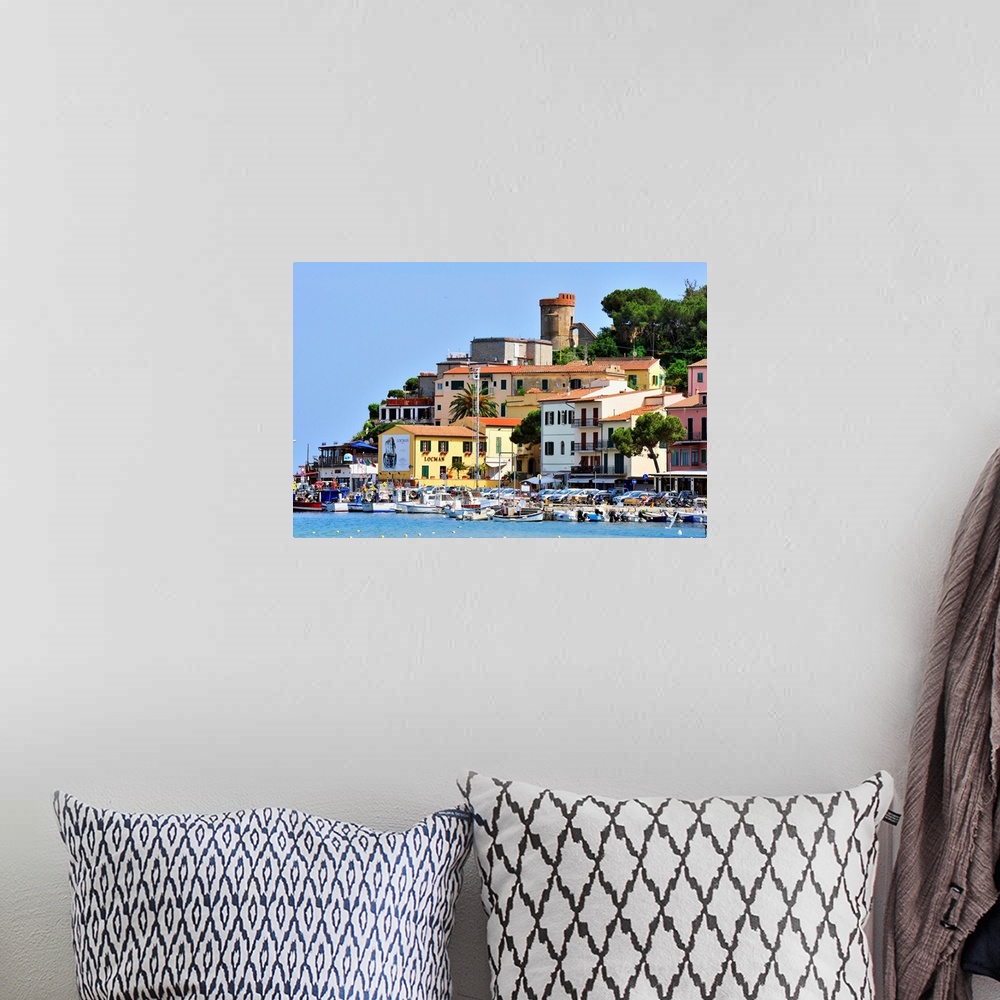 A bohemian room featuring Italy, Tuscany, Tuscan Archipelago National Park, Elba island, Marina di Campo town
