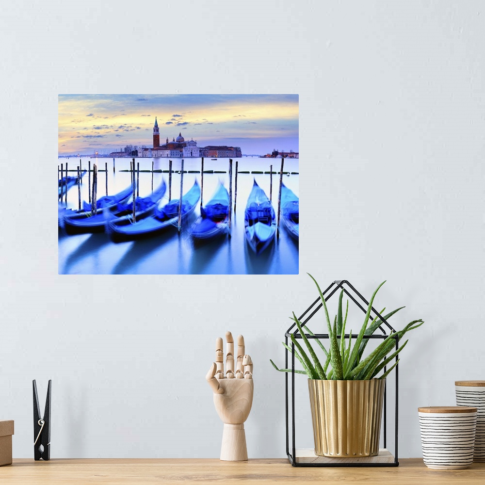 A bohemian room featuring Italy, Veneto, Venetian Lagoon, Adriatic Coast, Venezia district, Venice, San Giorgio Maggiore, V...