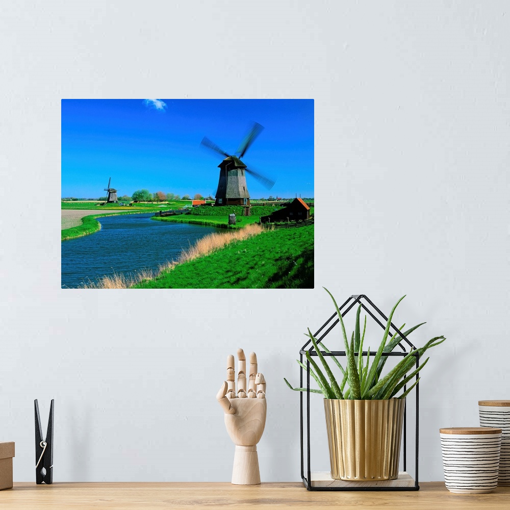 A bohemian room featuring Netherlands, Schermerhorn, Windmill