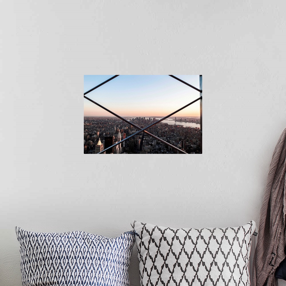 A bohemian room featuring USA, New York City, Cityscape from the Empire State Building.