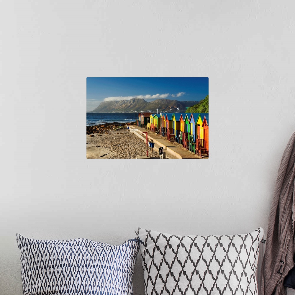 A bohemian room featuring South Africa, Western Cape, False Bay, St. James beach