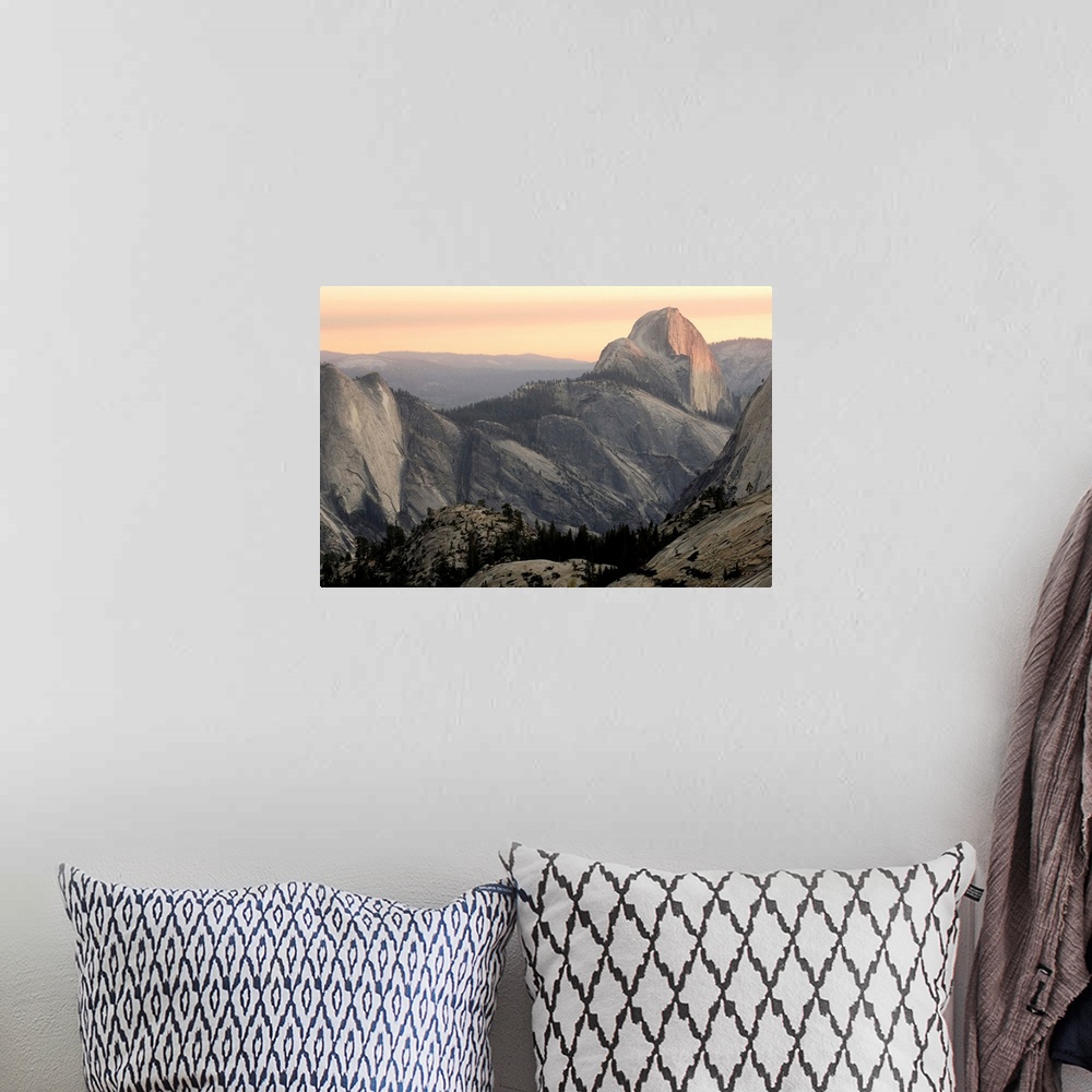 A bohemian room featuring USA, CA, Yosemite National Park, Half Dome Mountain seen from Olmsted Point