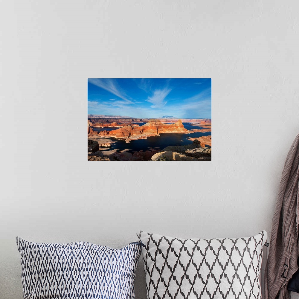A bohemian room featuring USA, Utah, Glen Canyon National Recreational Area, Lake Powell.