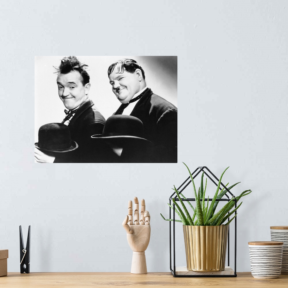 A bohemian room featuring Stan Laurel, Oliver Hardy, Way Out West