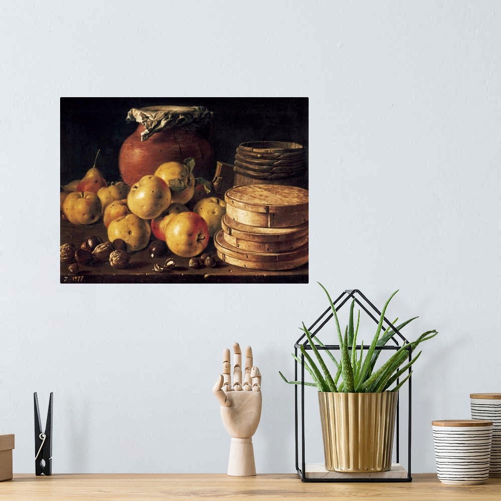 A bohemian room featuring Still Life with Apples
