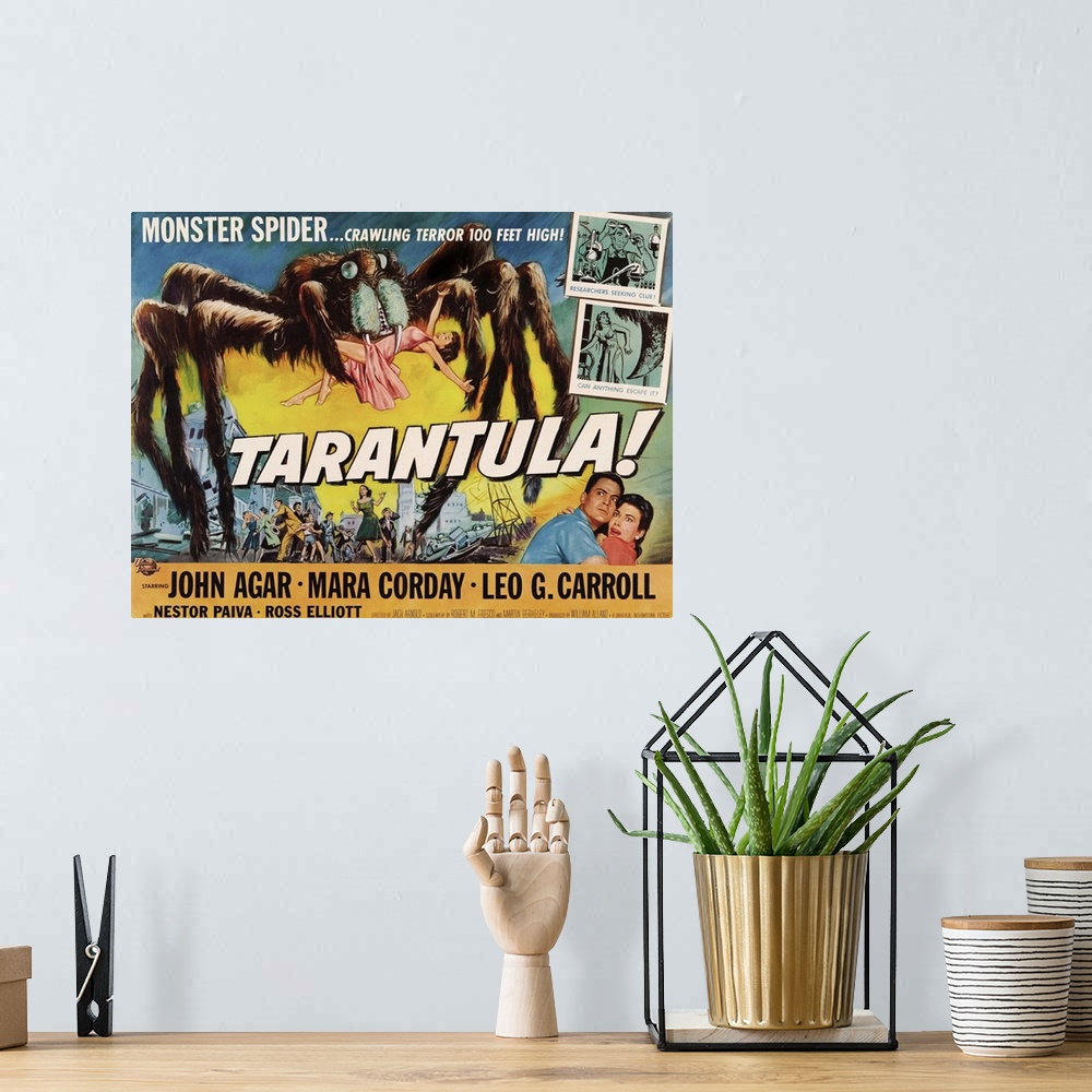 A bohemian room featuring Tarantula - Movie Poster