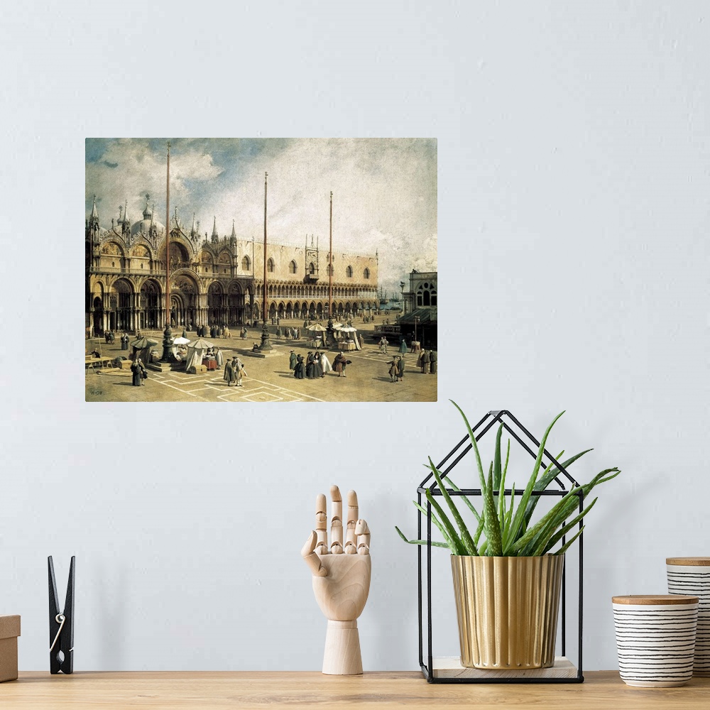 A bohemian room featuring The Square of Saint Mark's, Venice