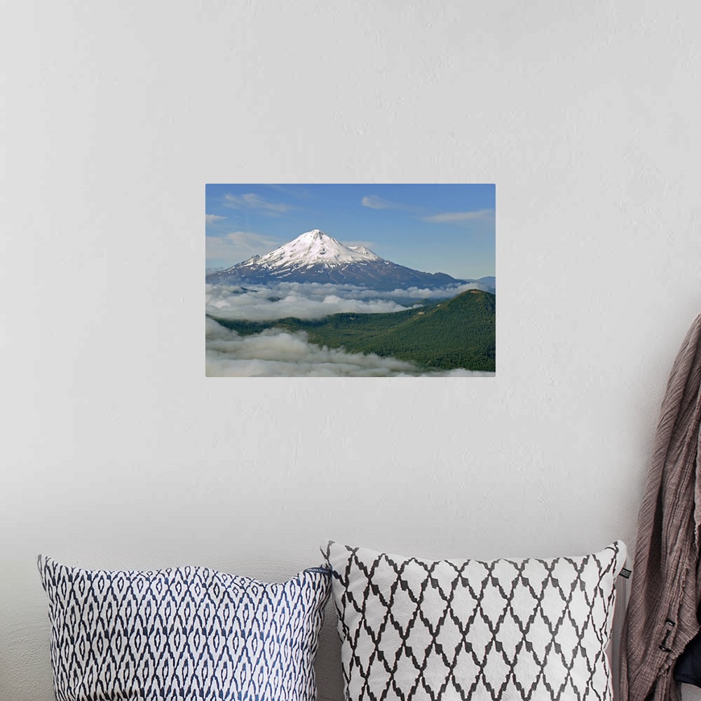 A bohemian room featuring Mt. Shasta