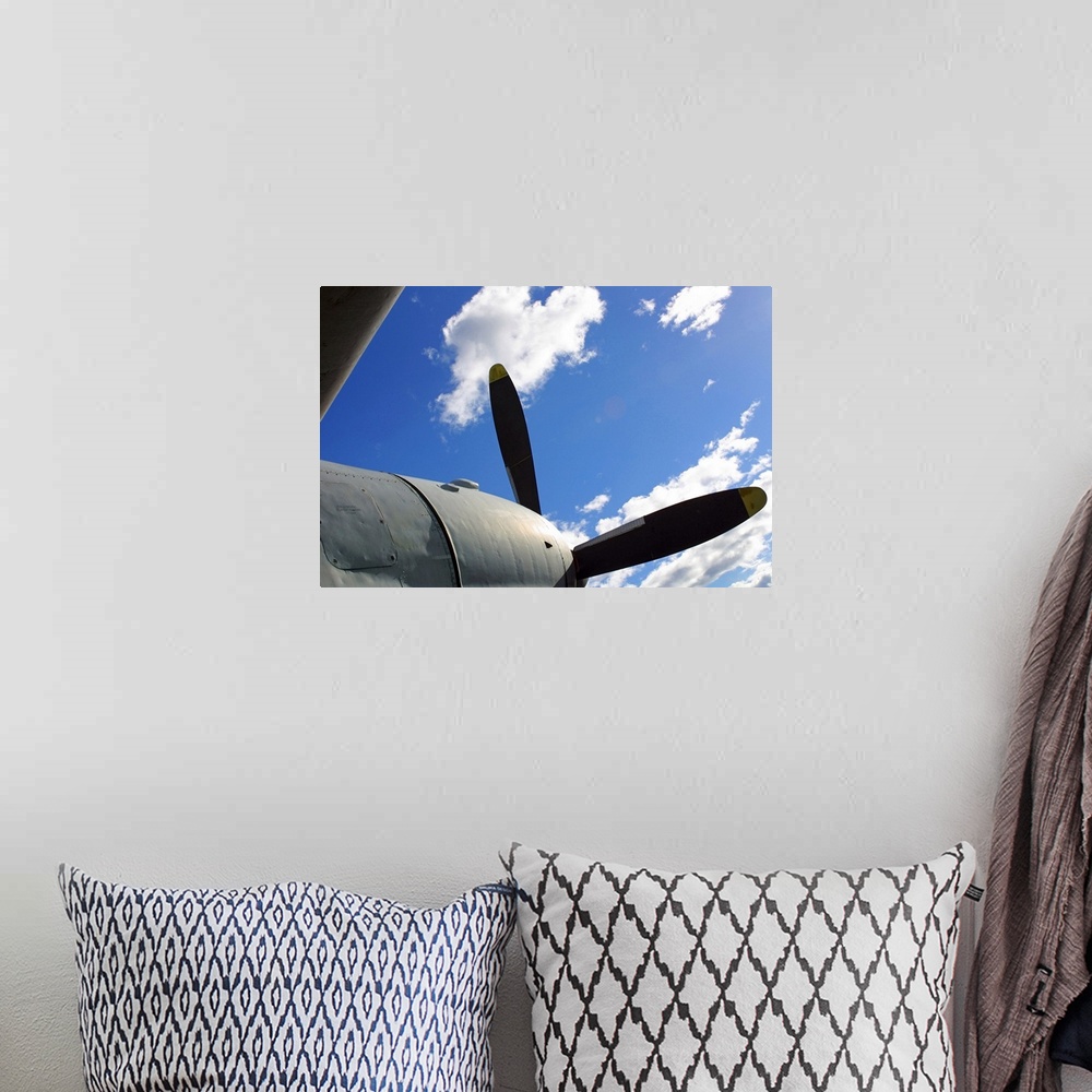 A bohemian room featuring Aircraft in flight