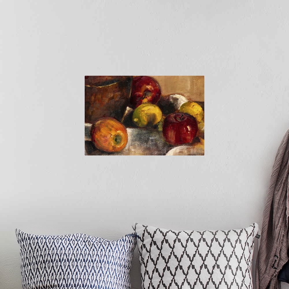 A bohemian room featuring Apples And Lemons Still Life
